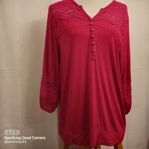 𝅺simply Irresistible ¾ Long Sleeve Top Women's Size Large